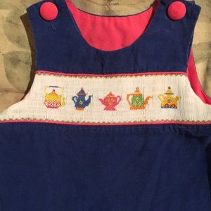 Smocked Tea Pot Jumper